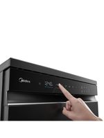 Lava Louça Midea Smart Home Black Inox 127V 14 Serviços (MDWEF1433GBS1)