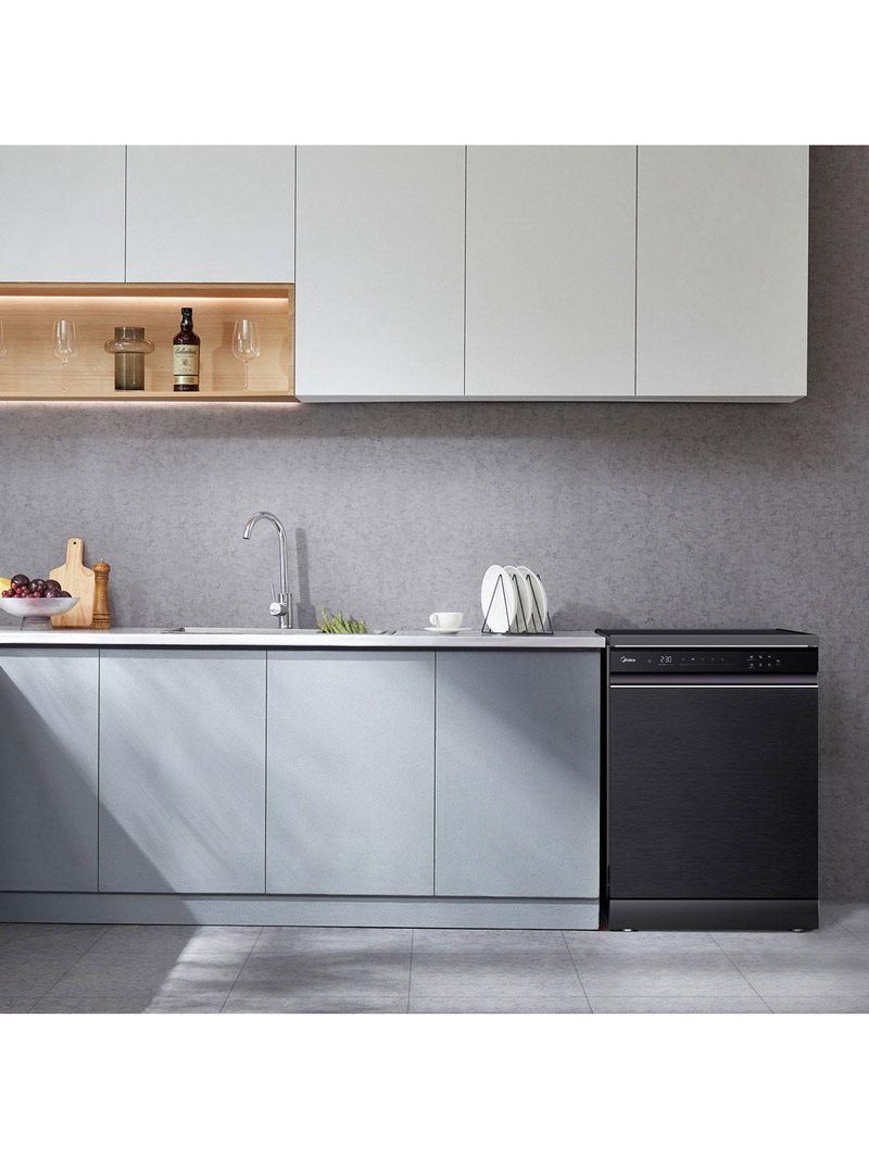 Lava Louça Midea Smart Home Black Inox 127V 14 Serviços (MDWEF1433GBS1)