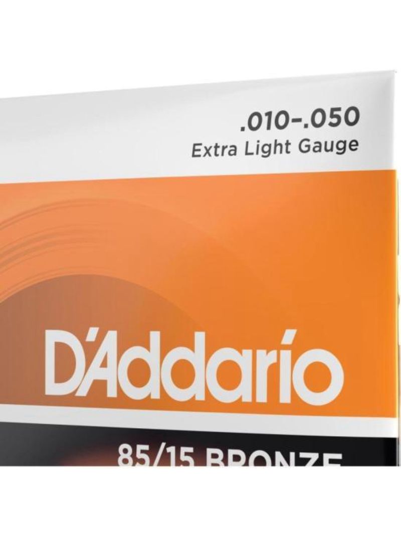 Encordoamento violão aço 010-050 85/15 bronze ez900-b d addario com corda extra pl010