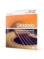 Encordoamento violão aço 010-047 phosphor bronze ej15 d addario