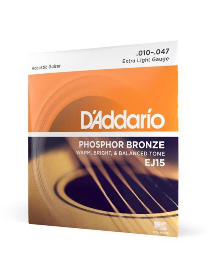 Encordoamento violão aço 010-047 phosphor bronze ej15 d addario