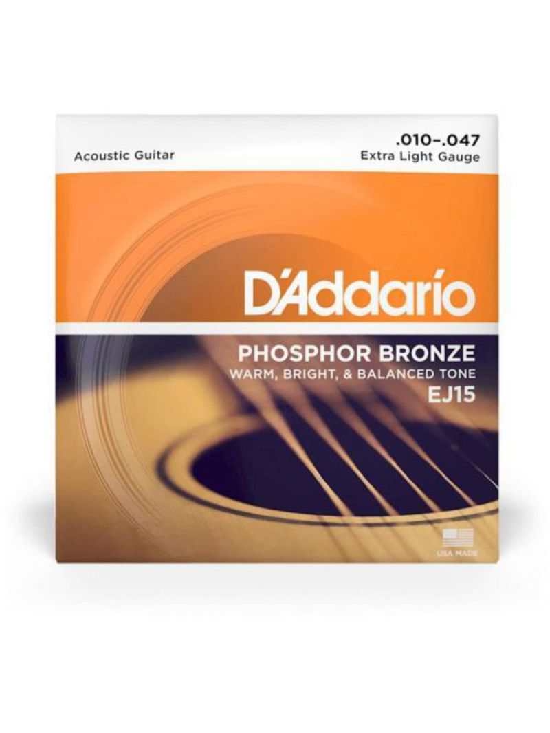 Encordoamento violão aço 010-047 phosphor bronze ej15 d addario