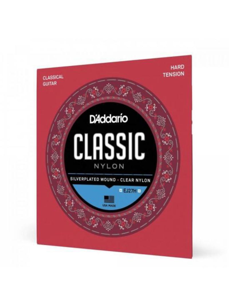 Encordoamento violão nylon tensão alta student ej27h d addario