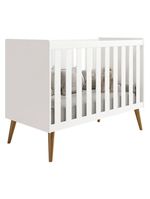 Berço Americano Isis Branco Acetinado Reller Guarda Roupa Infantil Americano 4 Portas Branco Hp Henn