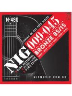 Encordoamento para violão aço 009 n490 bronze nig