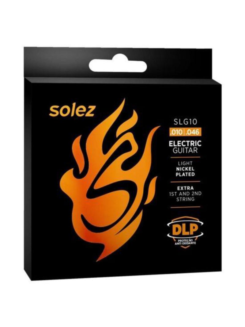 Encordoamento para guitarra 010 solez slg10