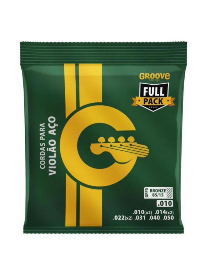 Encordoamento para violão aço 010 solez groove gfp3
