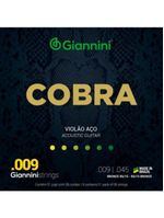 Encordoamento para violão aço bronze 85/15 série cobra giannini geewa