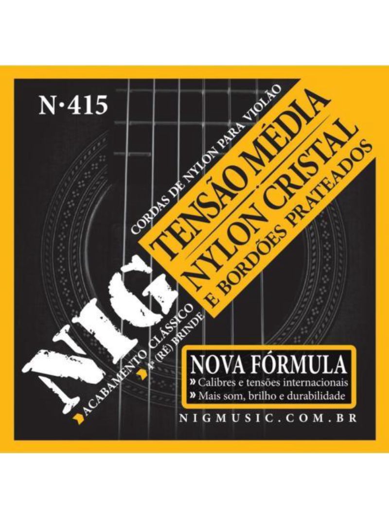 Encordoamento para violão nylon 028 n415 nig