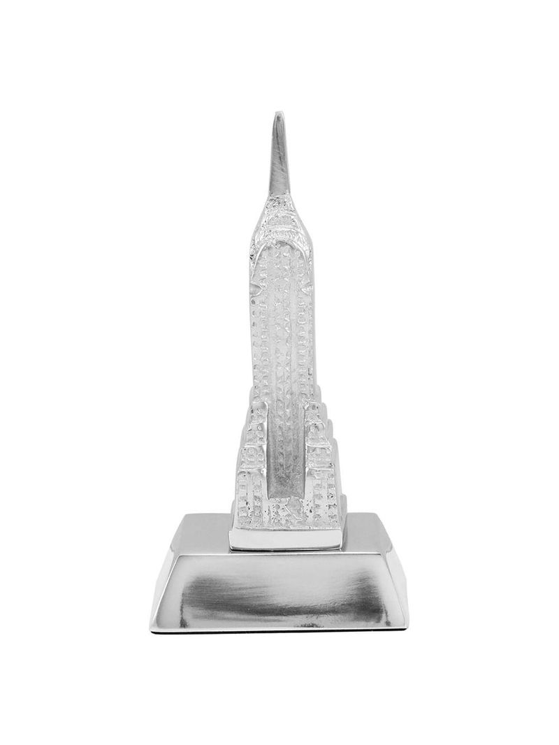 Empire state alumínio prata home&co tourism 17x9x7cm