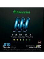 Encordoamento para guitarra 010 niquel round wound giannini geegst10