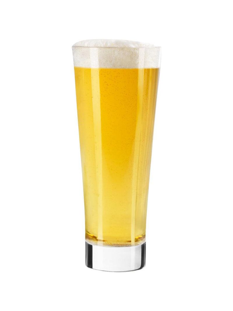 Copo cerveja vidro transparente 390ml crisa brooklyn 18x7x7 cm