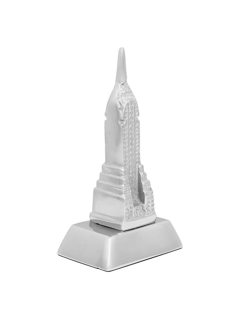 Empire state alumínio prata home&co tourism 17x9x7cm