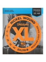Encordoamento para guitarra 010-046 xl nickel exl110-b d addario extra pl010