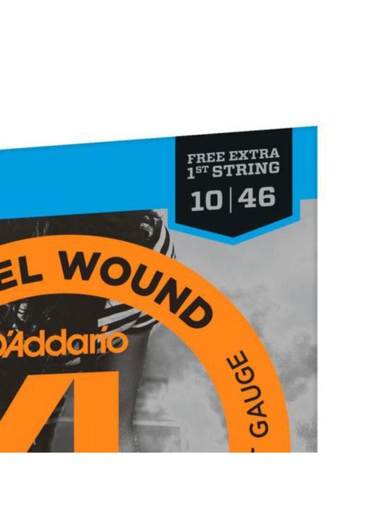Encordoamento para guitarra 010-046 xl nickel exl110-b d addario extra pl010