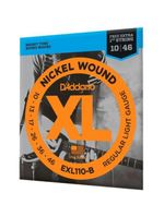 Encordoamento para guitarra 010-046 xl nickel exl110-b d addario extra pl010