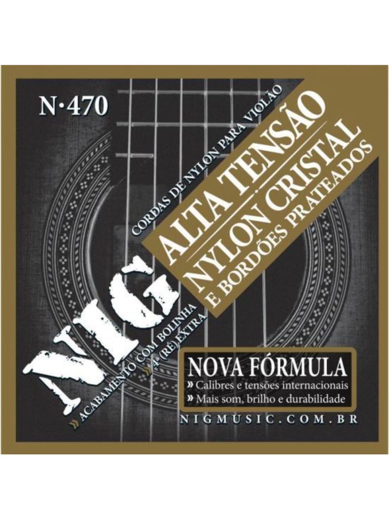 Encordoamento para violão nylon 029 n470 nig