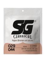 Encordoamento para violão nylon 029 heavy com bolinha sg