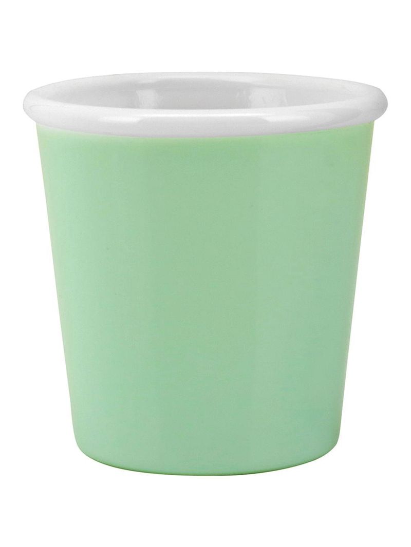 Copo café vidro temperado 95ml bormioli rocco aromateca verde 6x6x6cm