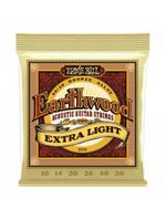 Encordoamento para violão aço 010 extra leve earthwood 2006 erniel ball