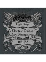 Encordoamento para guitarra flat wound 012 ags900l aria pro ii