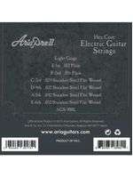 Encordoamento para guitarra flat wound 012 ags900l aria pro ii