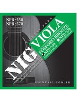 Encordoamento para viola mi npb550 nig