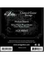 Encordoamento para violão nylon tensão média ags400mt aria guitars