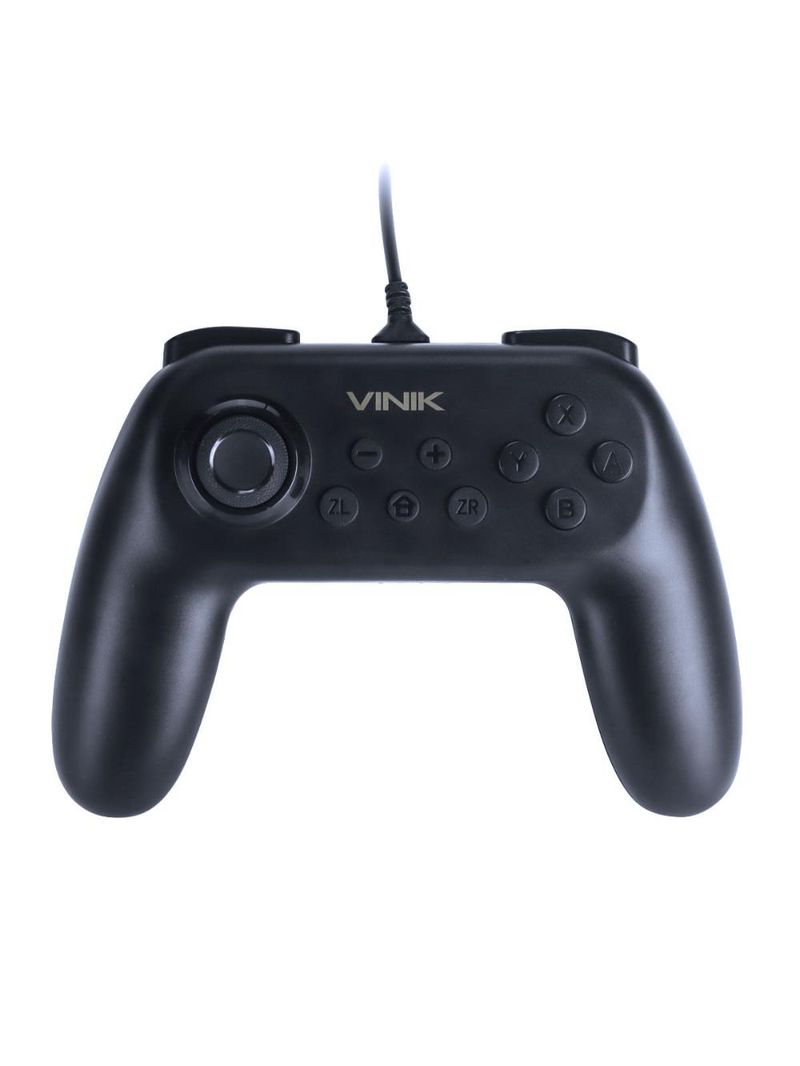 Controle nintendo switch usb fio preto vinik