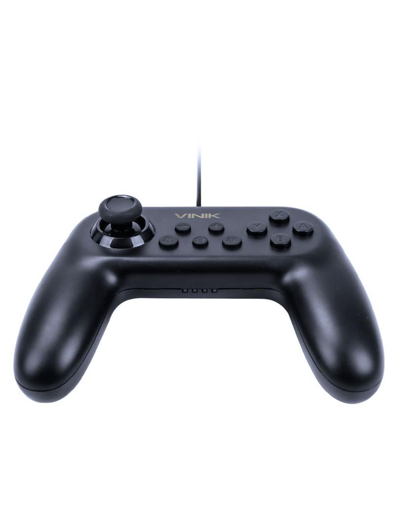 Controle nintendo switch usb fio preto vinik