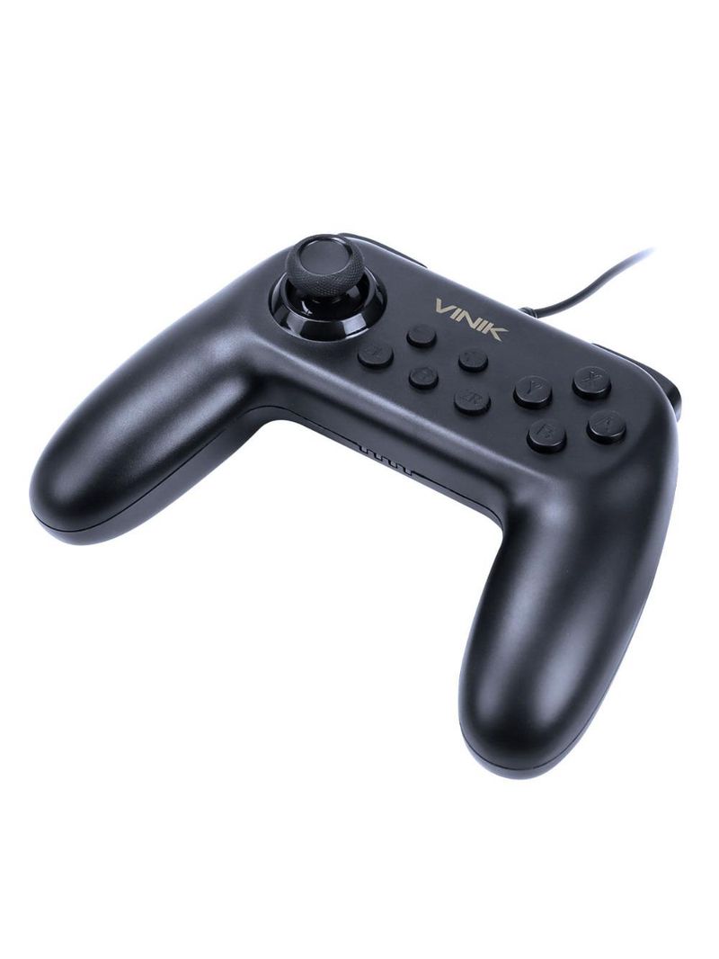 Controle nintendo switch usb fio preto vinik