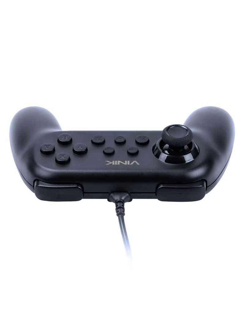 Controle nintendo switch usb fio preto vinik