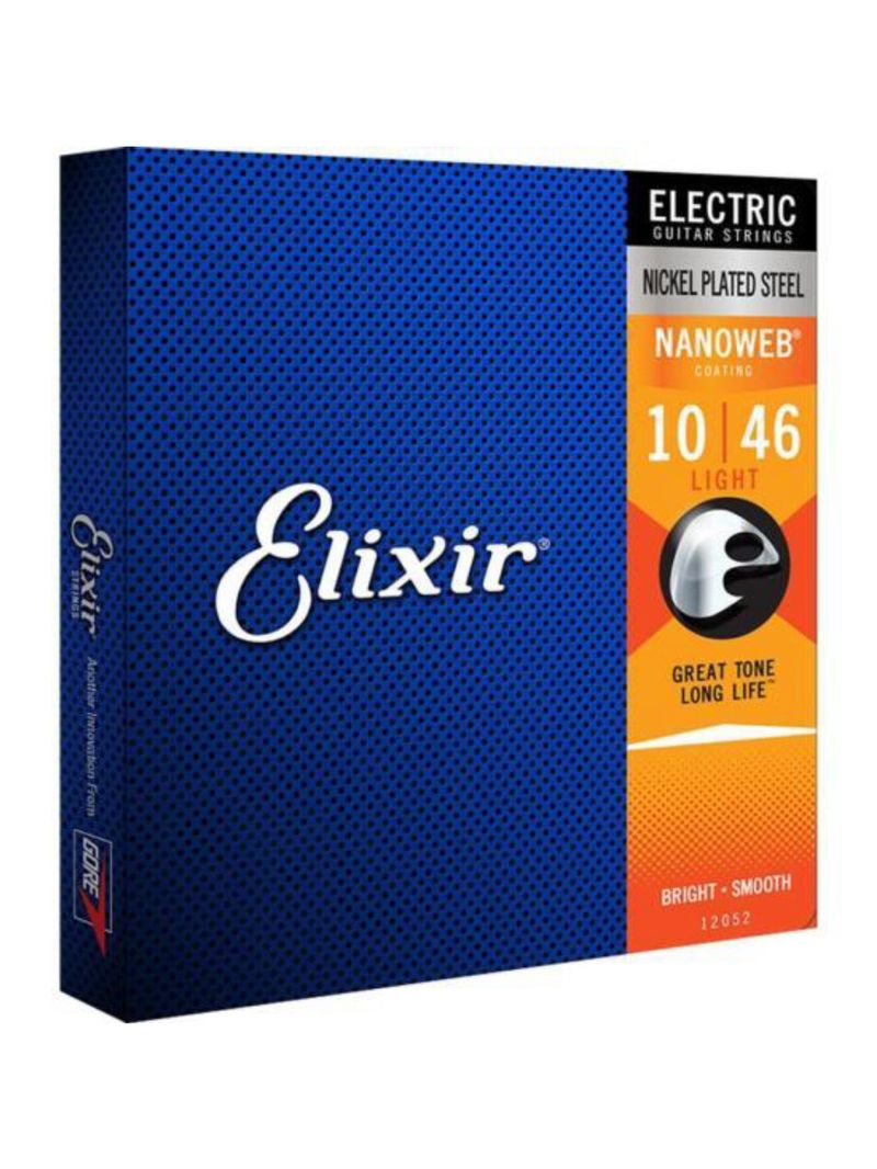 Encordoamento para guitarra 010 light nanoweb 12052 elixir