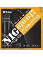 Encordoamento para violão aço 010 npb560 nig