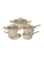 Conjunto panelas 5 peças cerâmica cinza dust oster