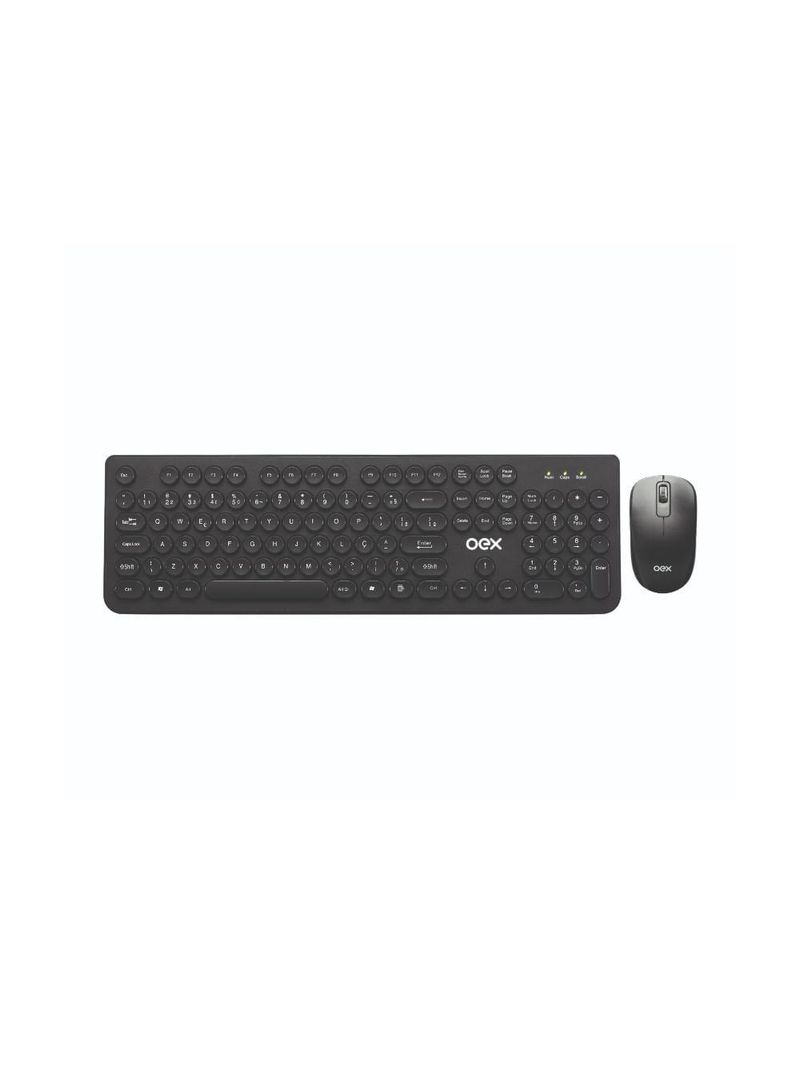 Combo teclado e mouse preto oex
