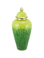 Cerâmica verde midori potiche 48x21x21cm