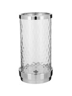 Castiçal vidro transparente home&co draco 28x13x14cm