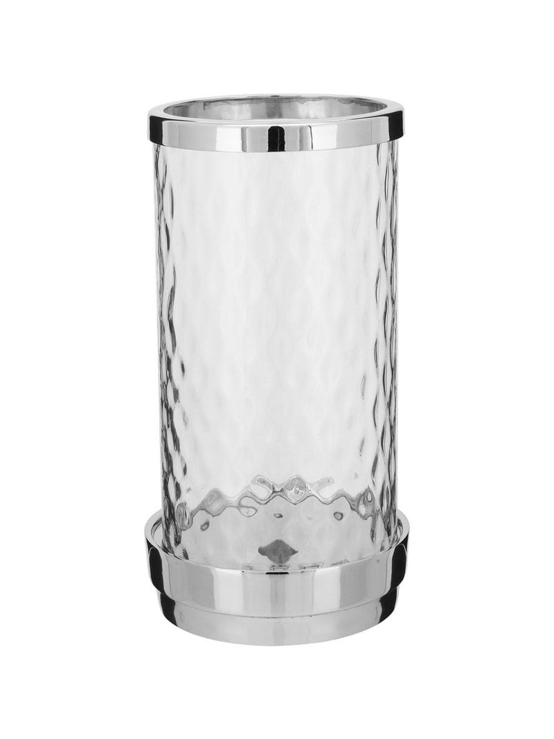 Castiçal vidro transparente home&co draco 28x13x14cm