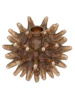 Castiçal bronze barroco resina 11x12x12cm