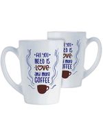 Caneca vidro temperado branco 320ml luminarc new morning 11x8x8cm