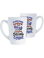 Caneca vidro temperado branco 320ml luminarc new morning 11x8x8cm