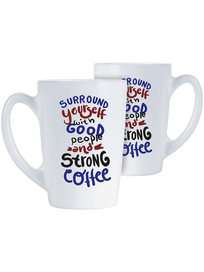 Caneca vidro temperado branco 320ml luminarc new morning 11x8x8cm