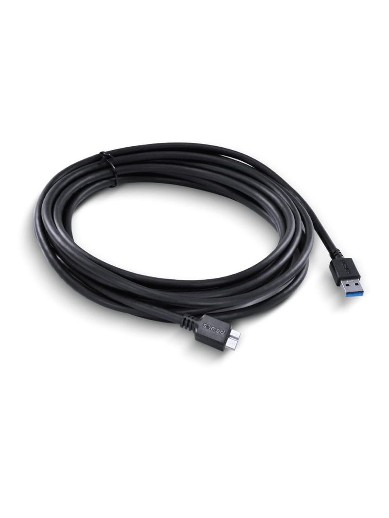 Cabo usb 30 a micro b 5m hd externo cobre 28awg pcyes