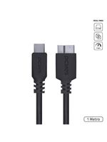 Cabo usb c micro usb b 30 pcyes 1m preto hd externo