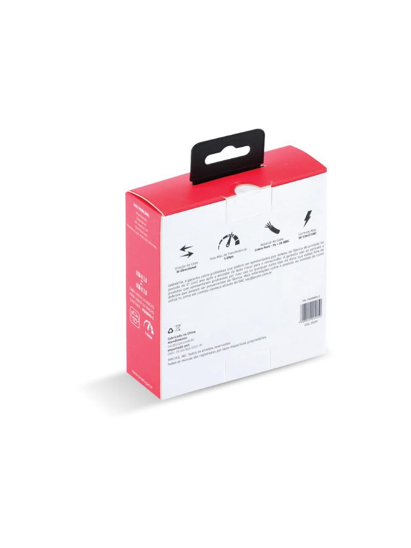 Cabo usb 30 a-b 2m cobre puro impressora hd pcyes