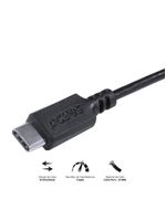 Cabo usb-c para mini usb b 20 1m preto pcyes