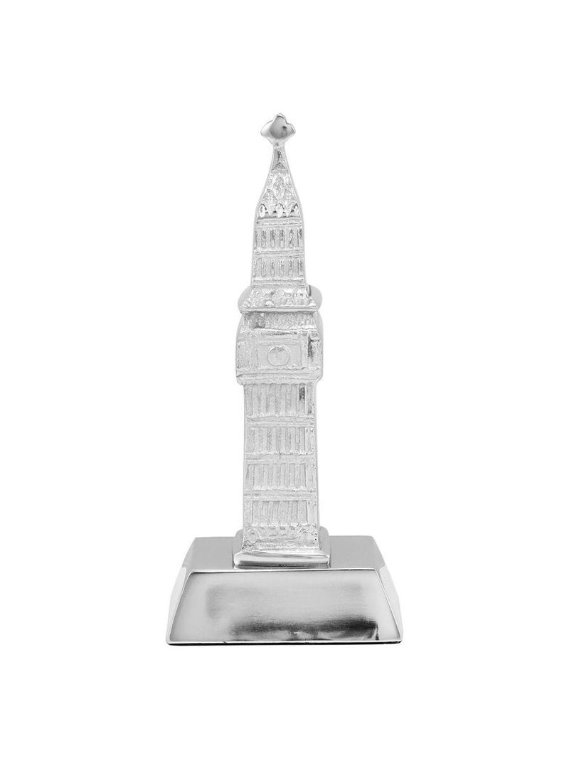 Big ben alumínio prata home&co tourism 19x9x6cm