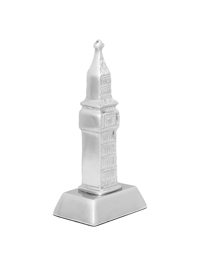 Big ben alumínio prata home&co tourism 19x9x6cm