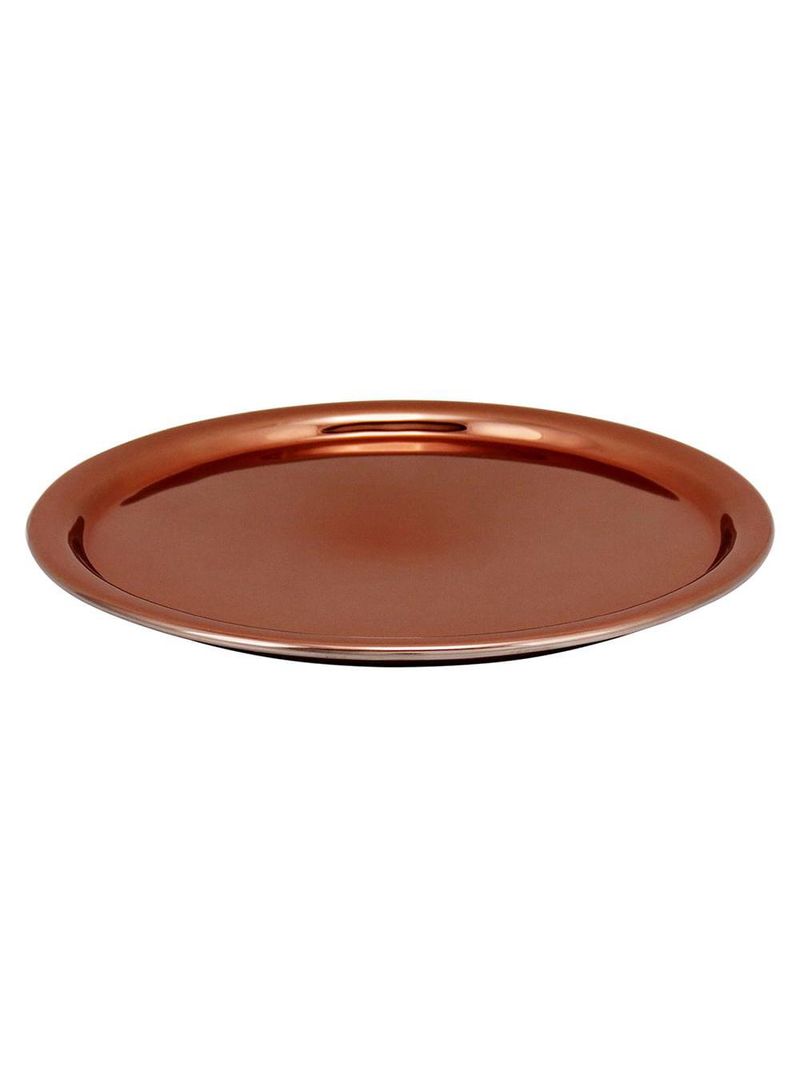 Bandeja vidro cobre melzi 2x26x26cm